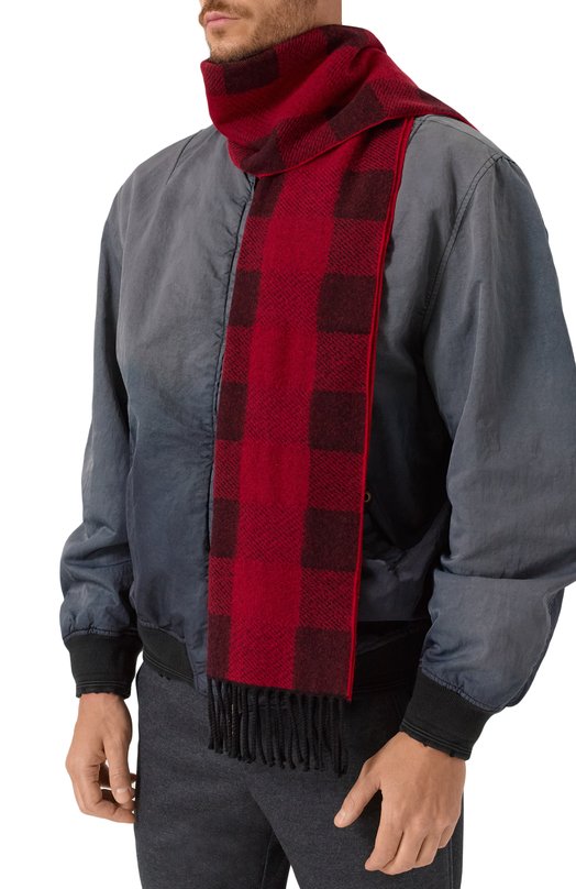 Шерстяной шарф Dsquared2 SCM0035/01WC0025 Красный  SCM0035/01WC0025 Фото 2