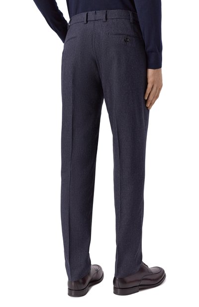 Шерстяные брюки BERWICH темно-синего цвета по цене 44000 руб., арт. GL0BE/FA1224X, фото 4 Шерстяные брюки BERWICH, арт. GL0BE/FA1224X, фото 4