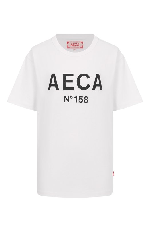 Хлопковая футболка AECA WHITE AWCMSSBBTTSST005A2.WHITE/BLACK (M) Белый AWCMSSBBTTSST005A2.WHITE/BLACK (M)
