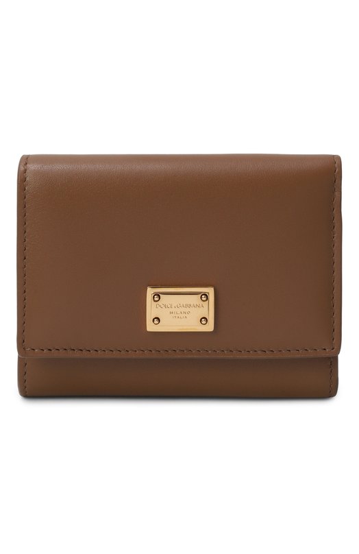 Кожаное портмоне Dolce & Gabbana BI0770/A9S25 Коричневый BI0770/A9S25