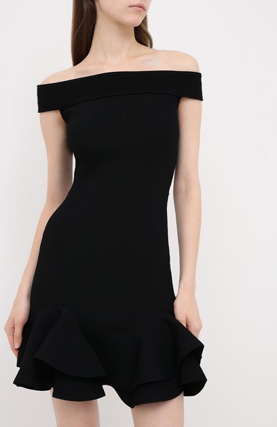 Платье из вискозы ALEXANDER MCQUEEN, арт. 633641/Q1APM, фото 3