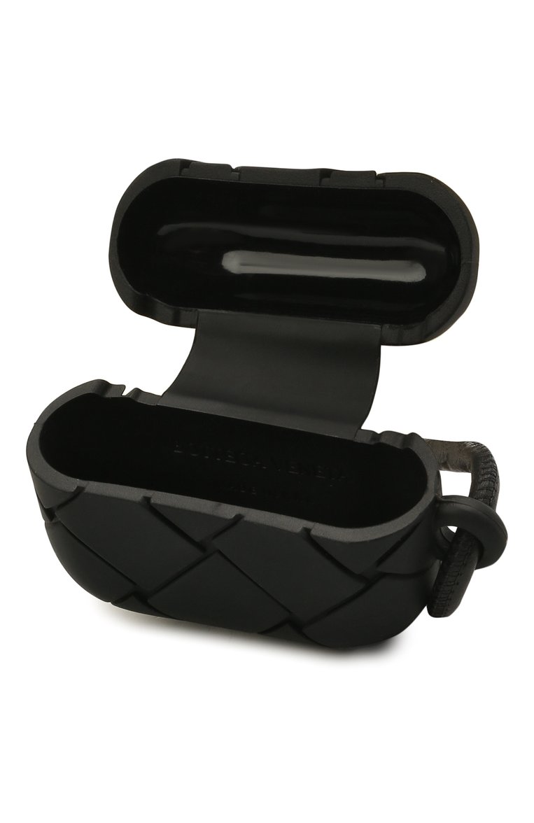Чехол для airpods pro BOTTEGA VENETA черного цвета, арт. 650530/V0EY1 | Фото 3 (Региональные ограничения белый список (Axapta Mercury): RU, Не проставлено; Материал: Пластик; Нос: Не проставлено)