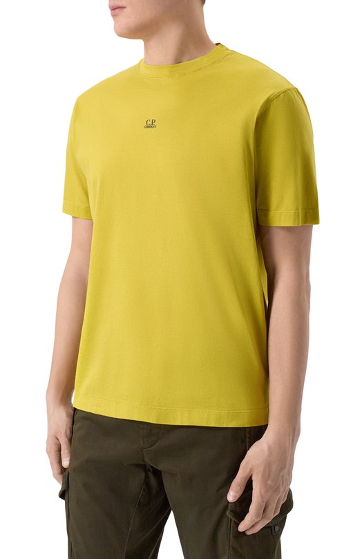 Хлопковая футболка C.P. Company 20CMTS114A/006374G Жёлтый  20CMTS114A/006374G Фото 3