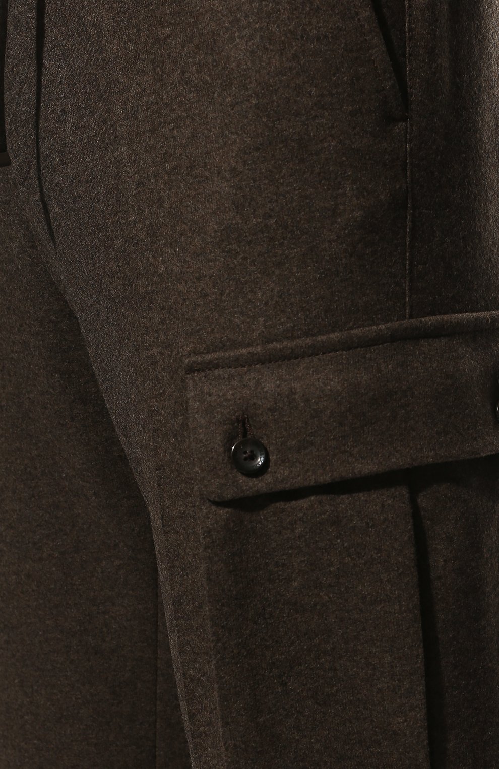 Шерстяные брюки-карго CORNELIANI коричневого цвета по цене 46200 руб., арт. 904L14-2818801/00, фото 5 Шерстяные брюки-карго CORNELIANI, арт. 904L14-2818801/00, фото 5