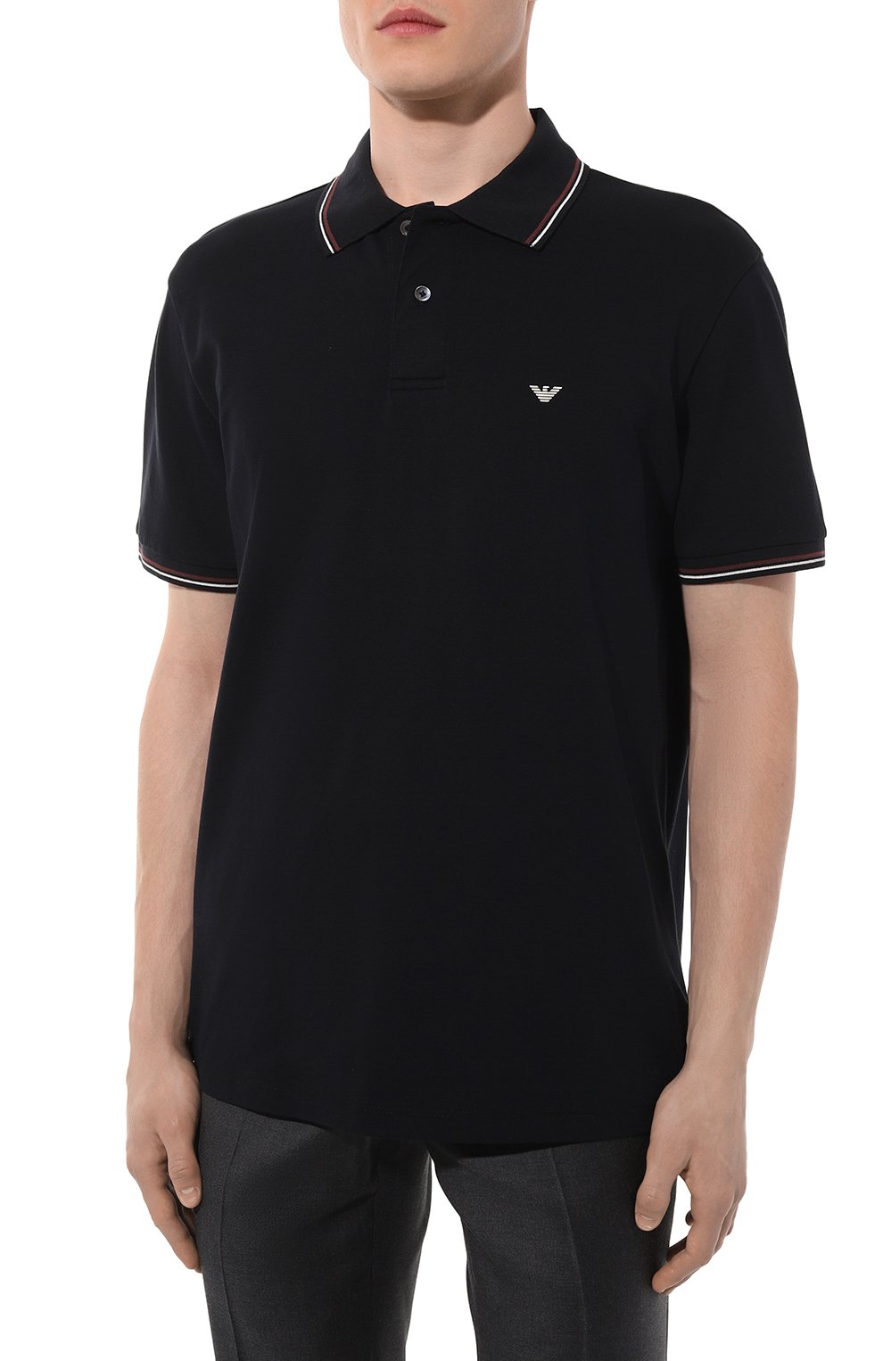 Хлопковое поло EMPORIO ARMANI, арт. 8N1FB3/1JPTZ, фото 3