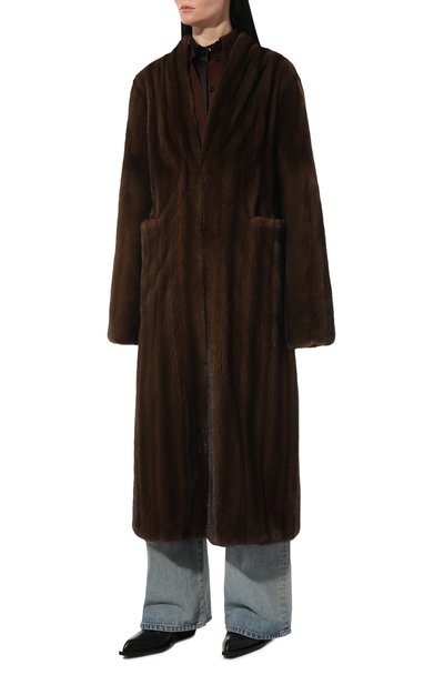 Шуба из меха норки GIULIA GURMAN, арт. 230342133DB1T, фото 3