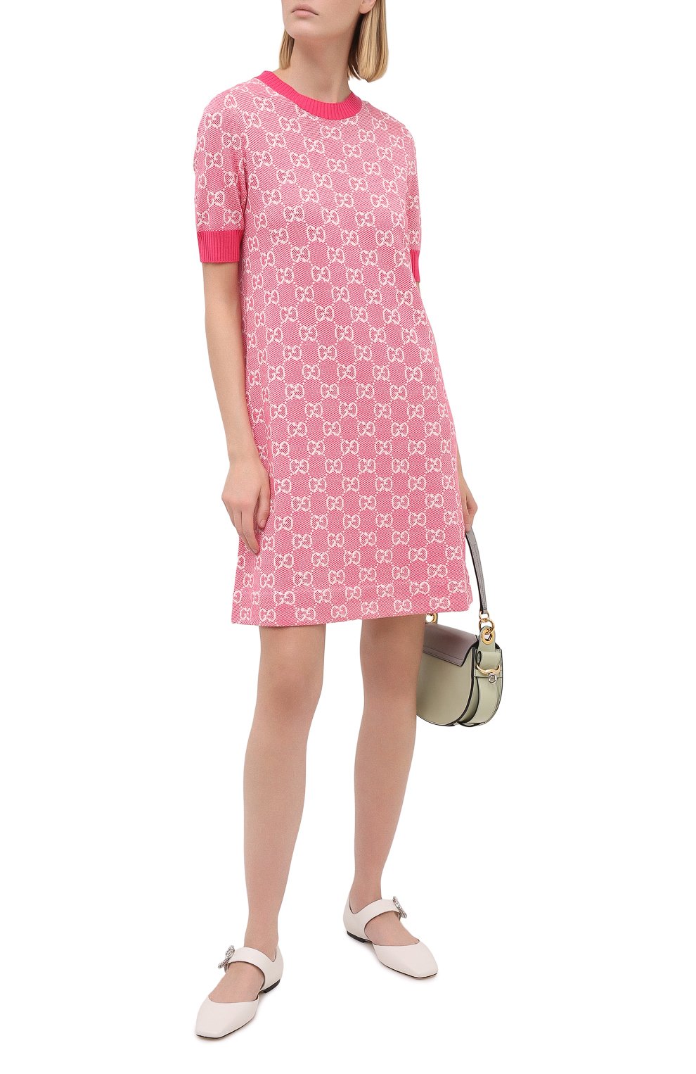 Платье из шерсти и хлопка GUCCI, арт. 629464/XKBHQ, фото 2
