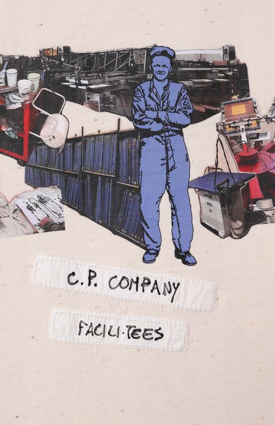 Хлопковая футболка C.P. COMPANY, арт. CMM00H/LAA41/4-8, фото 3