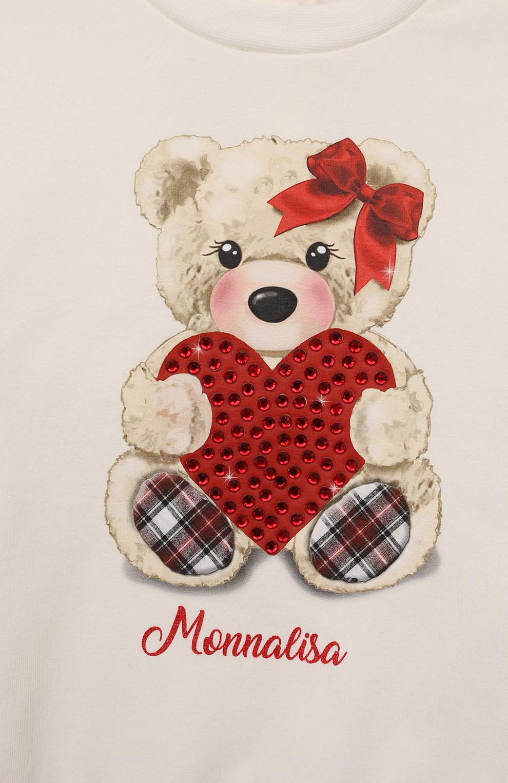 Хлопковый свитшот MONNALISA, арт. 39D625, фото 3