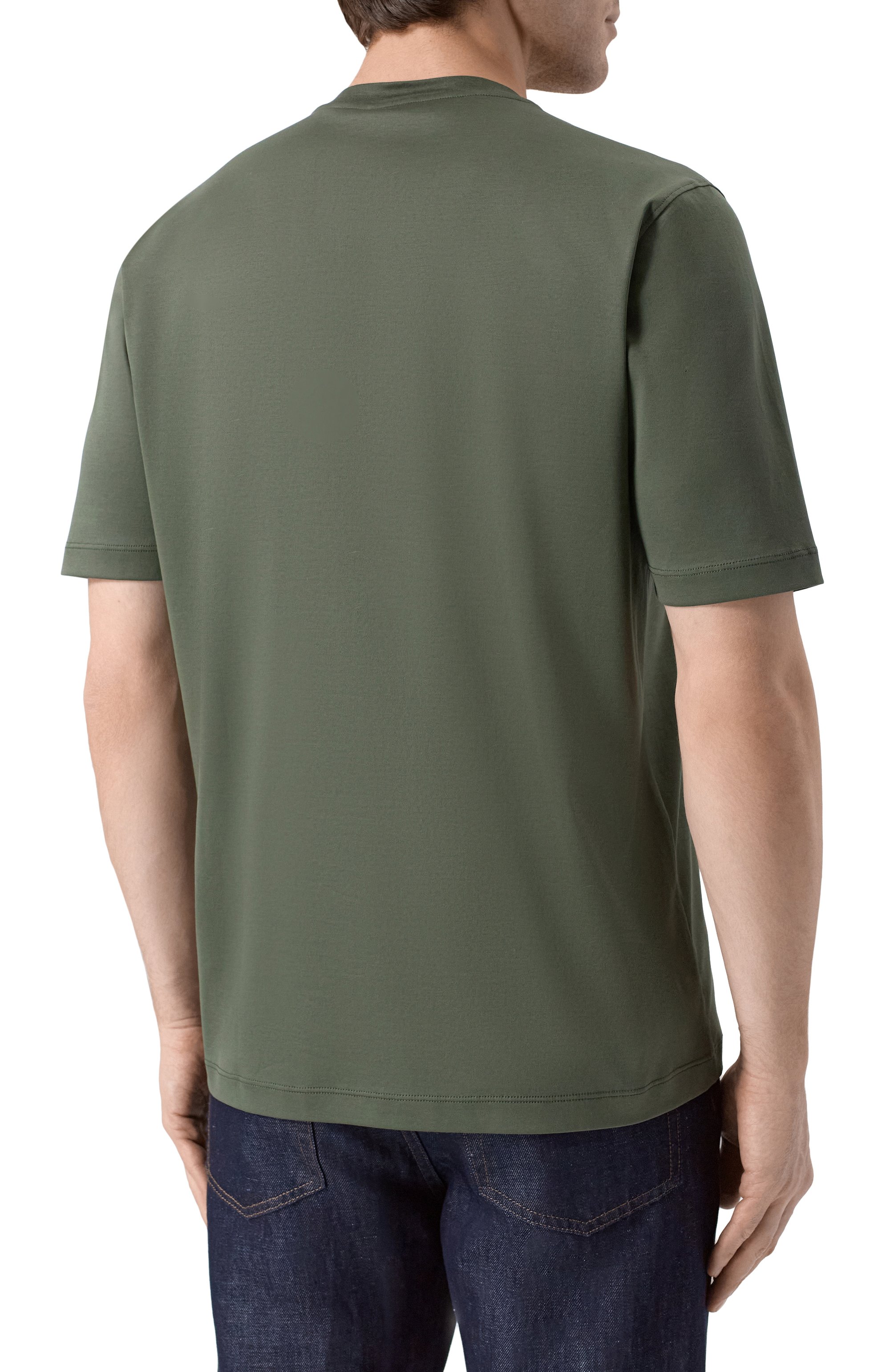 Хлопковая футболка MVST зеленого цвета по цене 49500 руб., арт. M26.CSM.K423/YAMU, фото 4 Хлопковая футболка MVST, арт. M26.CSM.K423/YAMU, фото 4