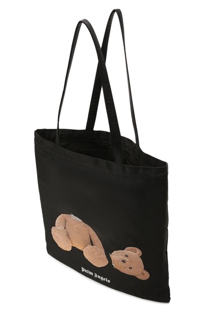 Текстильная сумка-шопер PALM ANGELS черного цвета по цене 34150 руб., арт. PMNP001S21FAB0011060, фото 4 Текстильная сумка-шопер PALM ANGELS, арт. PMNP001S21FAB0011060, фото 4