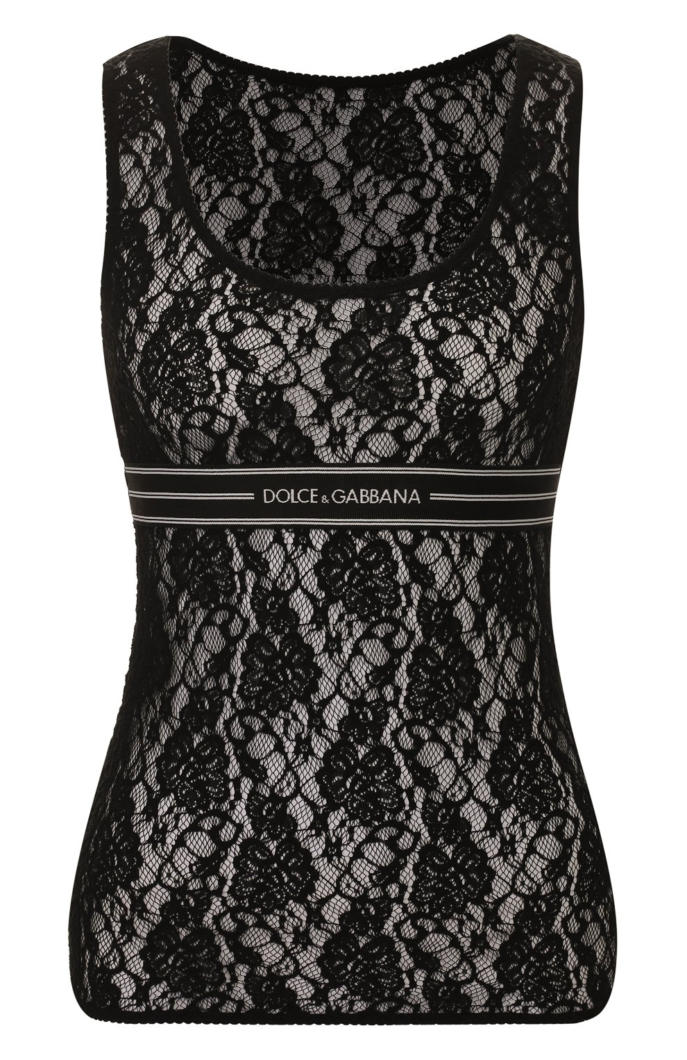 Топ DOLCE & GABBANA черного цвета по цене 62100 руб., арт. F74F6T/FLMPS, фото 1 Топ DOLCE & GABBANA, арт. F74F6T/FLMPS, фото 1
