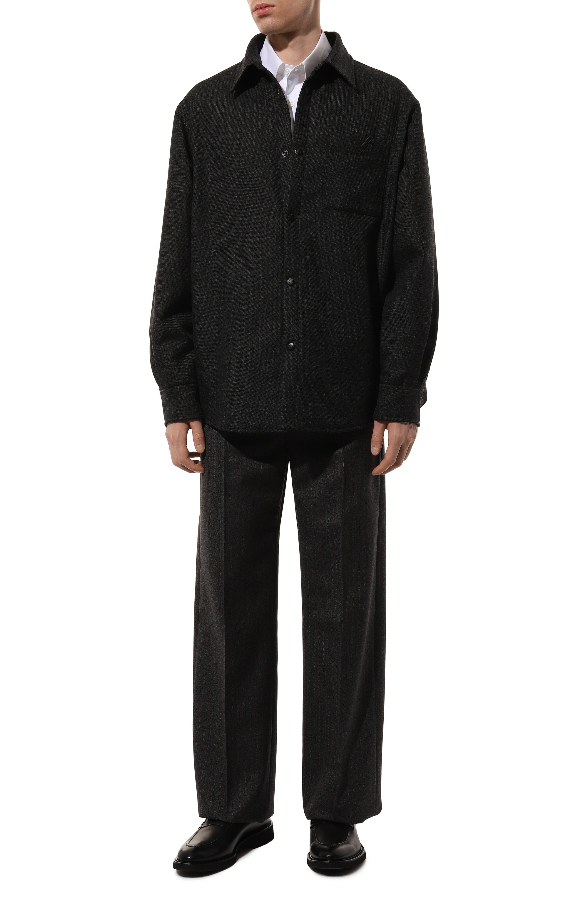 Шерстяные брюки VALENTINO, арт. 5V3RBL50A7S, фото 2