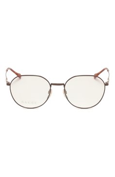 Женские оправа GUCCI коричневого цвета, арт. GG1336 002 | Фото 4 (Региональные ограничения белый список (Axapta Mercury): Не проставлено; Нос: Не проставлено; Кросс-КТ: Оправы-унисекс; Тип очков: Оправа; Материал: Металл; Оптика Гендер: оптика-унисекс; Очки форма: Круглые)