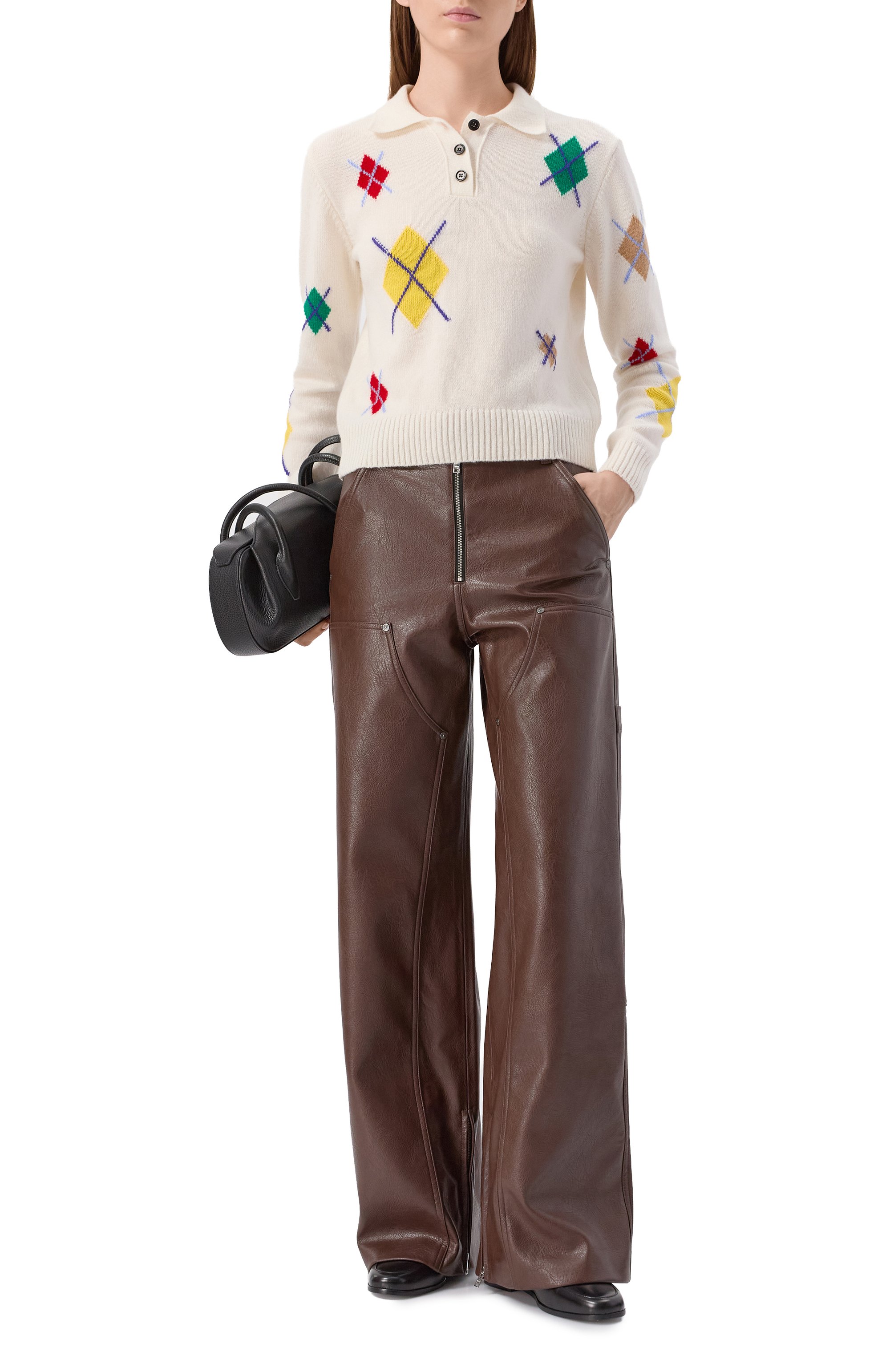 Брюки из экокожи MSGM, арт. 3942MDP13X/257804, фото 2