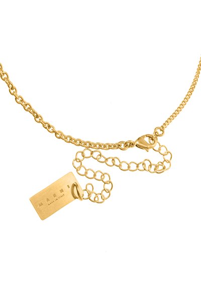 Кулон на цепочке MARNI золотого цвета по цене 37400 руб., арт. C0MV0348A0 M2000, фото 4 Кулон на цепочке MARNI, арт. C0MV0348A0 M2000, фото 4