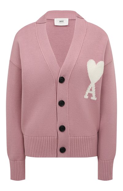 Кардиган из хлопка и шерсти AMI, арт. UKC003.016, фото 1