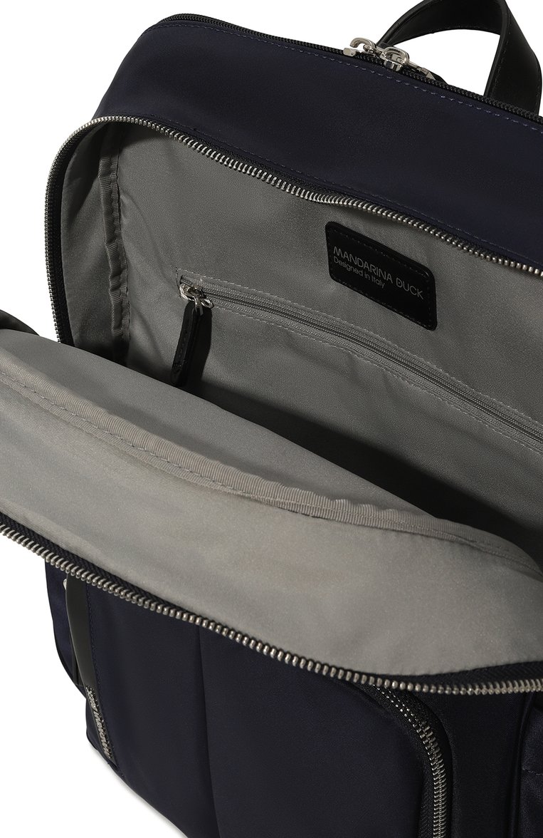 М�ужской рюкзак hunter large MANDARINA DUCK синего цвета, арт. VCT28-20Q | Фото 5 (Размер: large; Материал: Текстиль; Стили: Кэжуэл)