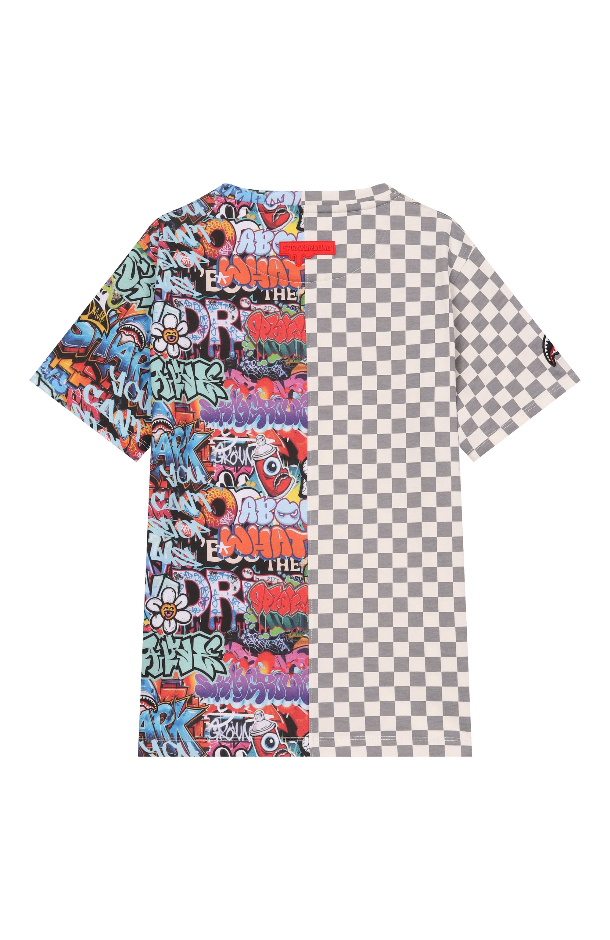 Хлопковая футболка SPRAYGROUND, арт. SPY1407/SPRAYGR0UND WRITERS SPLIT REGULAR T-SHIRT, фото 2