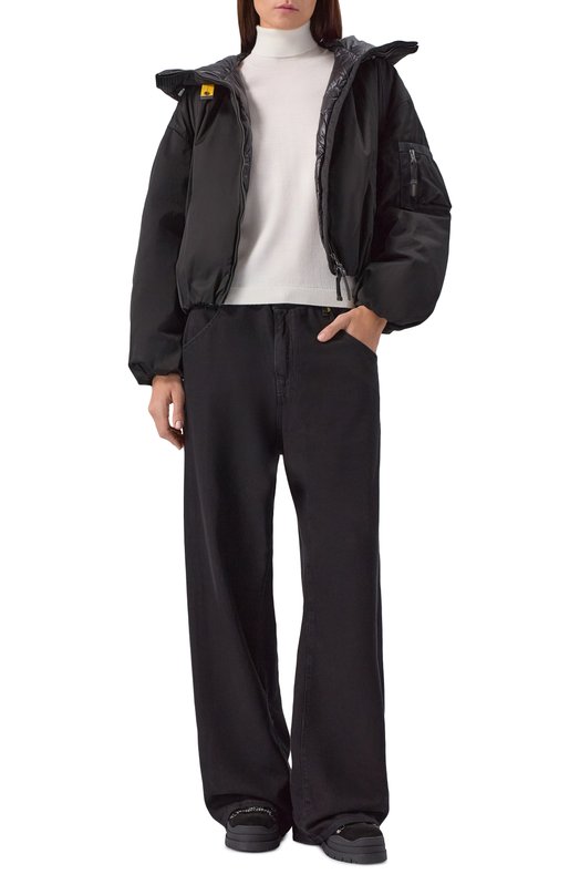 Пуховый бомбер Parajumpers 25WMPWJKIN31 Чёрный  25WMPWJKIN31 Фото 2