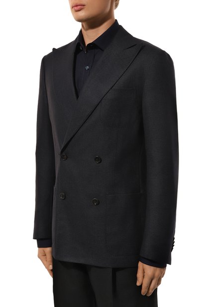 Пиджак из шелка и шерсти CORNELIANI, арт. 94X009-9416911, фото 4
