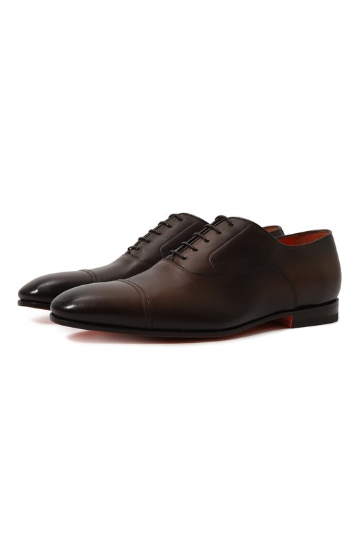 фото Кожаные оксфорды santoni