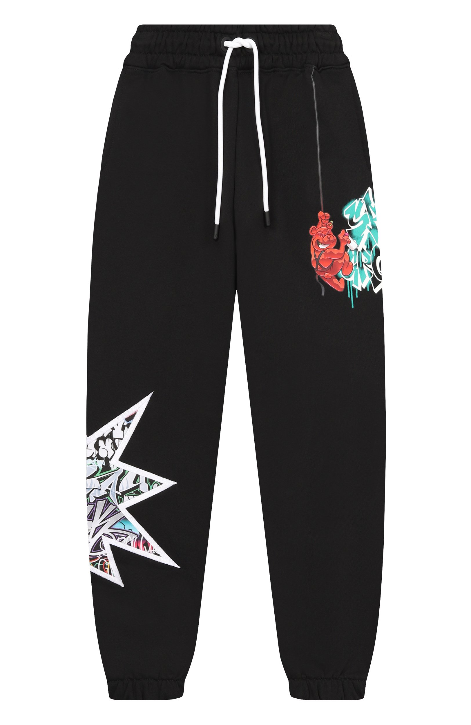 Хлопковые джоггеры SPRAYGROUND, арт. SPY1535G/GRAFFITI BITE BAGGY PANTS, фото 1