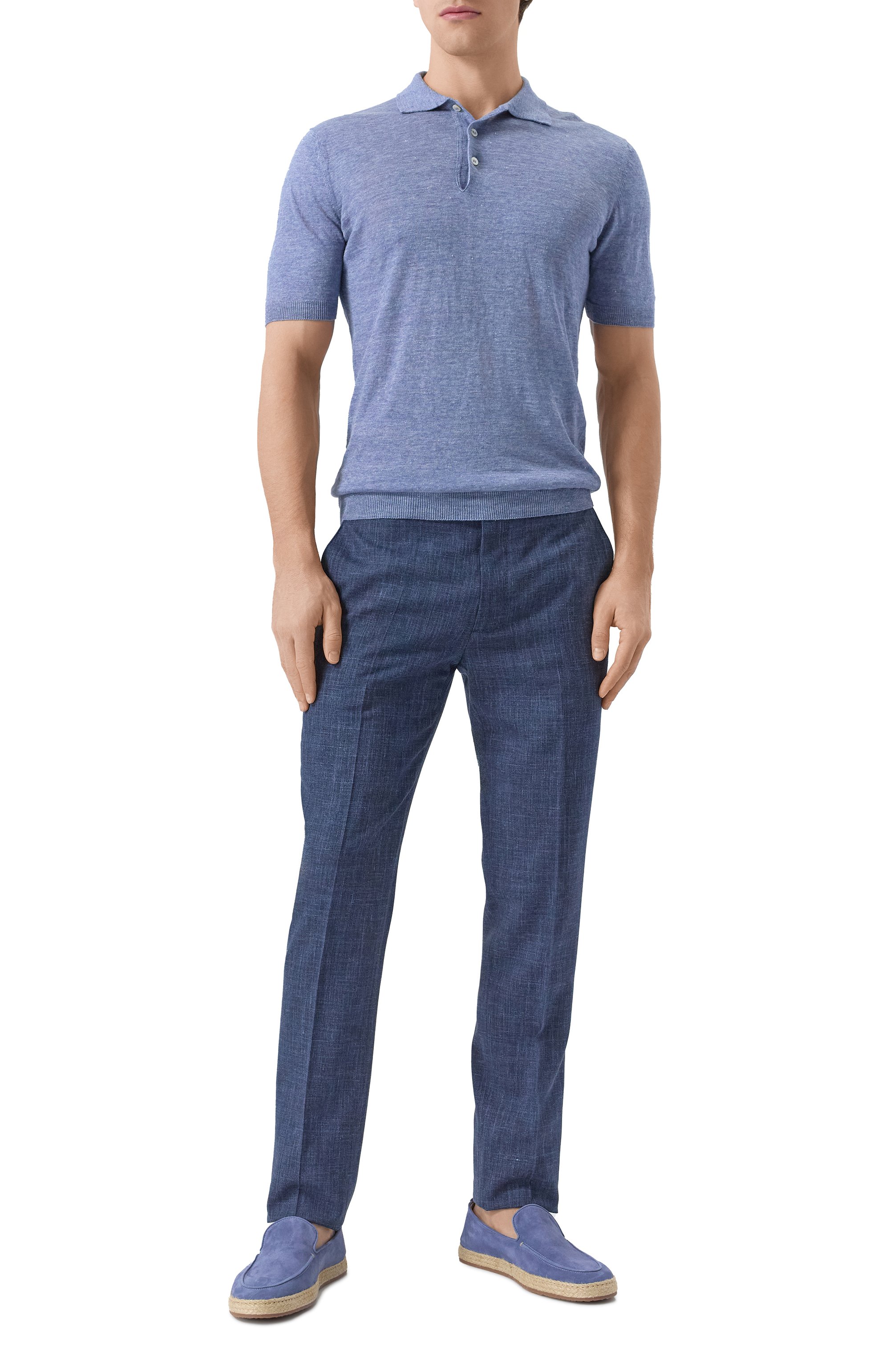 Брюки из шерсти и шелка BERWICH, арт. VULCAN023/LP184U, фото 2