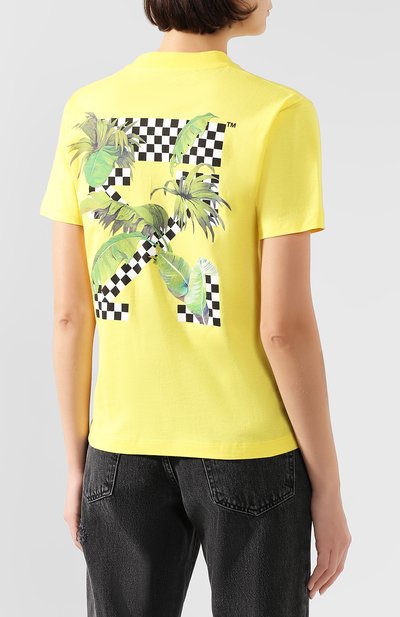 Хлопковая футболка OFF-WHITE, арт. 0WAA049F19F290536010, фото 4