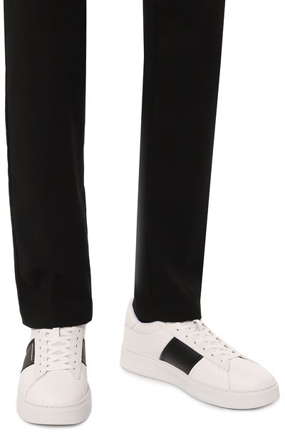 Кожаные кеды EMPORIO ARMANI, арт. X4X570/XN840, фото 3