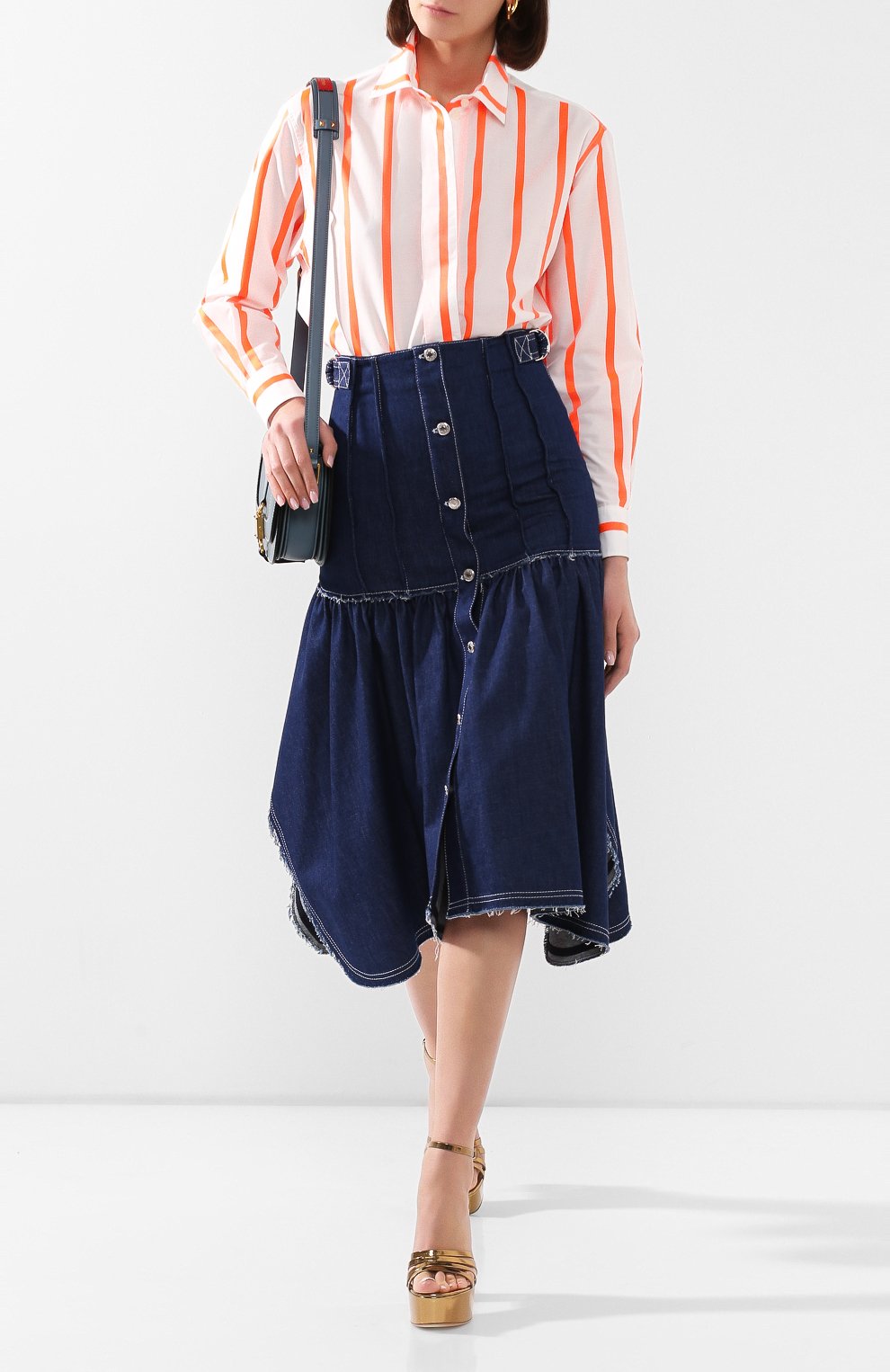 Хлопковая рубашка VICTORIA BECKHAM, арт. 1120WSH000642G, фото 2