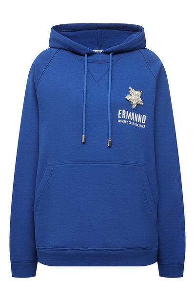 Женский хлопковое худи ERMANNO FIRENZE, арт. D39ET FL07FEL1
