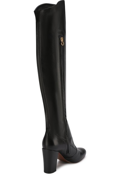 Кожаные ботфорты на устойчивом каблуке L'AUTRE CHOSE, арт. LD9797.90WP2615, фото 4