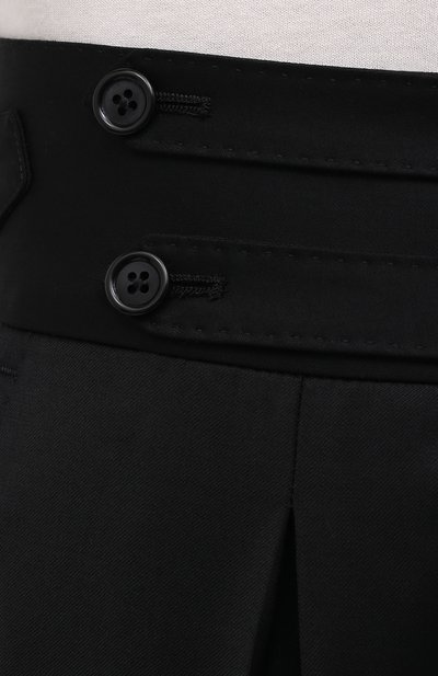 Шерстяные брюки DOLCE & GABBANA черного цвета по цене 85500 руб., арт. GWBRET/FUBFA, фото 5 Шерстяные брюки DOLCE & GABBANA, арт. GWBRET/FUBFA, фото 5
