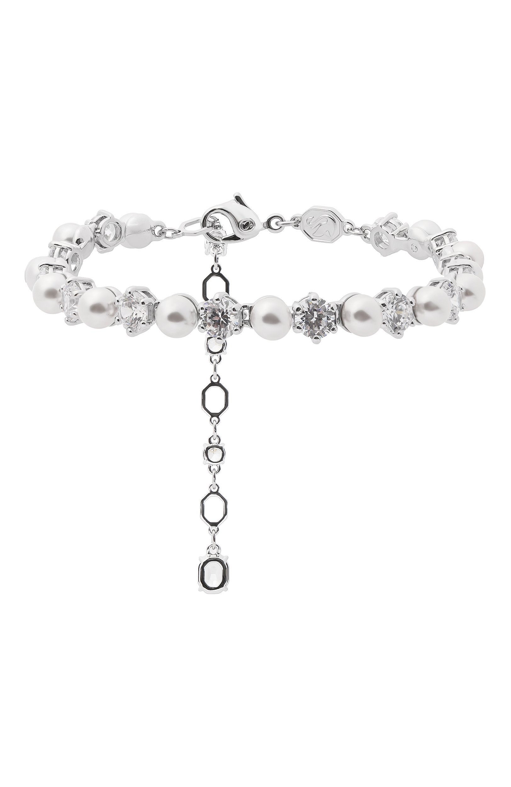 Браслет matrix tennis SWAROVSKI серебряного цвета по цене 38500 руб., арт. 5689625, фото 1 Браслет matrix tennis SWAROVSKI, арт. 5689625, фото 1