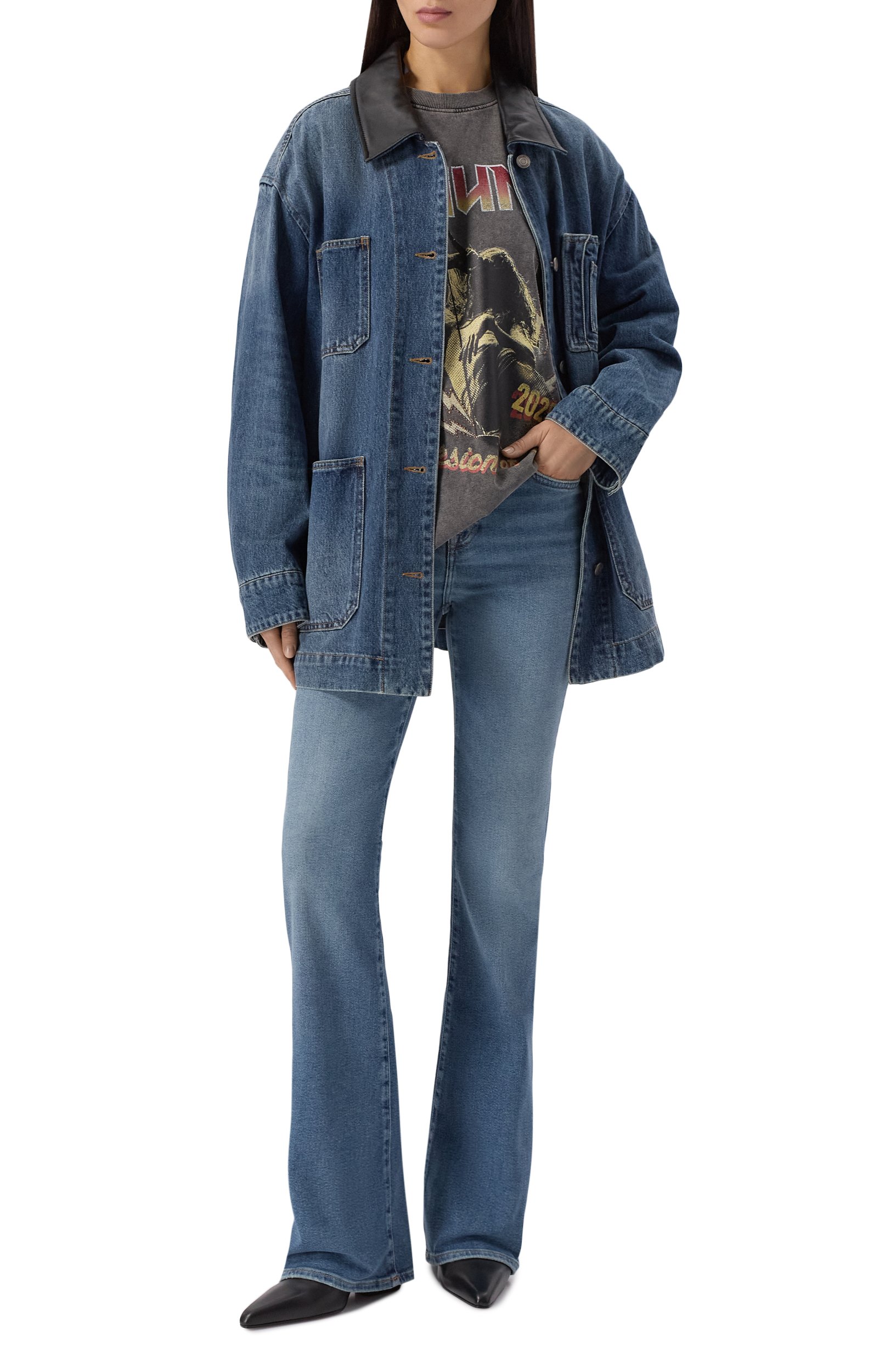 Джинсы lisha 7 FOR ALL MANKIND голубого цвета по цене 32950 руб., арт. 7UIW0120-45H, фото 2 Джинсы lisha 7 FOR ALL MANKIND, арт. 7UIW0120-45H, фото 2