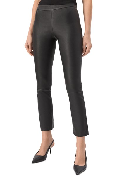 Кожаные легинсы THEORY, арт. M0600211, фото 3