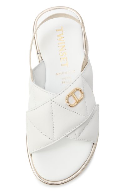 Кожаные сандалии TWINSET, арт. 251GCJ044/29, фото 4