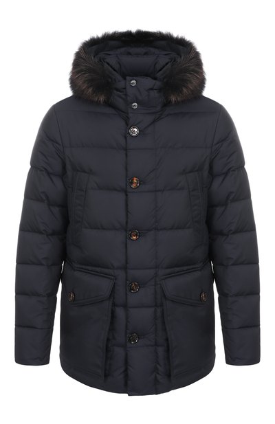 Мужская пуховик fagio-f с отделкой из меха енота MOORER, арт. FAGI0-F/KM