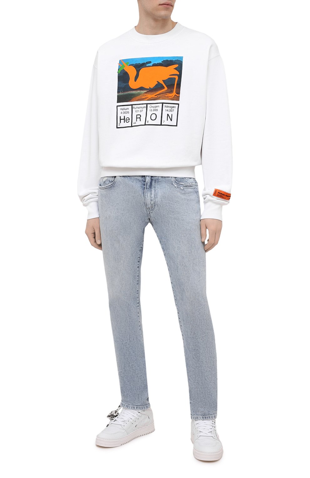 Хлопковый свитшот HERON PRESTON, арт. HMBA016S21JER0010120, фото 2