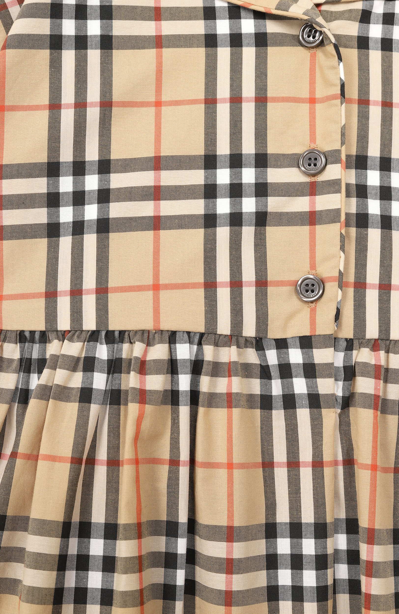 Комплект из платья и шорт BURBERRY бежевого цвета по цене 43350 руб., арт. 8126411, фото 6 Комплект из платья и шорт BURBERRY, арт. 8126411, фото 6