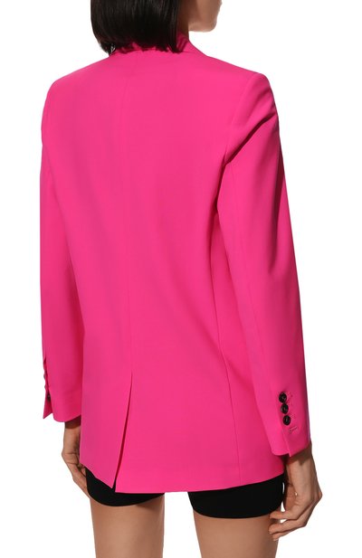 Шерстяной жакет MSGM фуксия цвета по цене 59950 руб., арт. 3241MDG19 227104, фото 4 Шерстяной жакет MSGM, арт. 3241MDG19 227104, фото 4