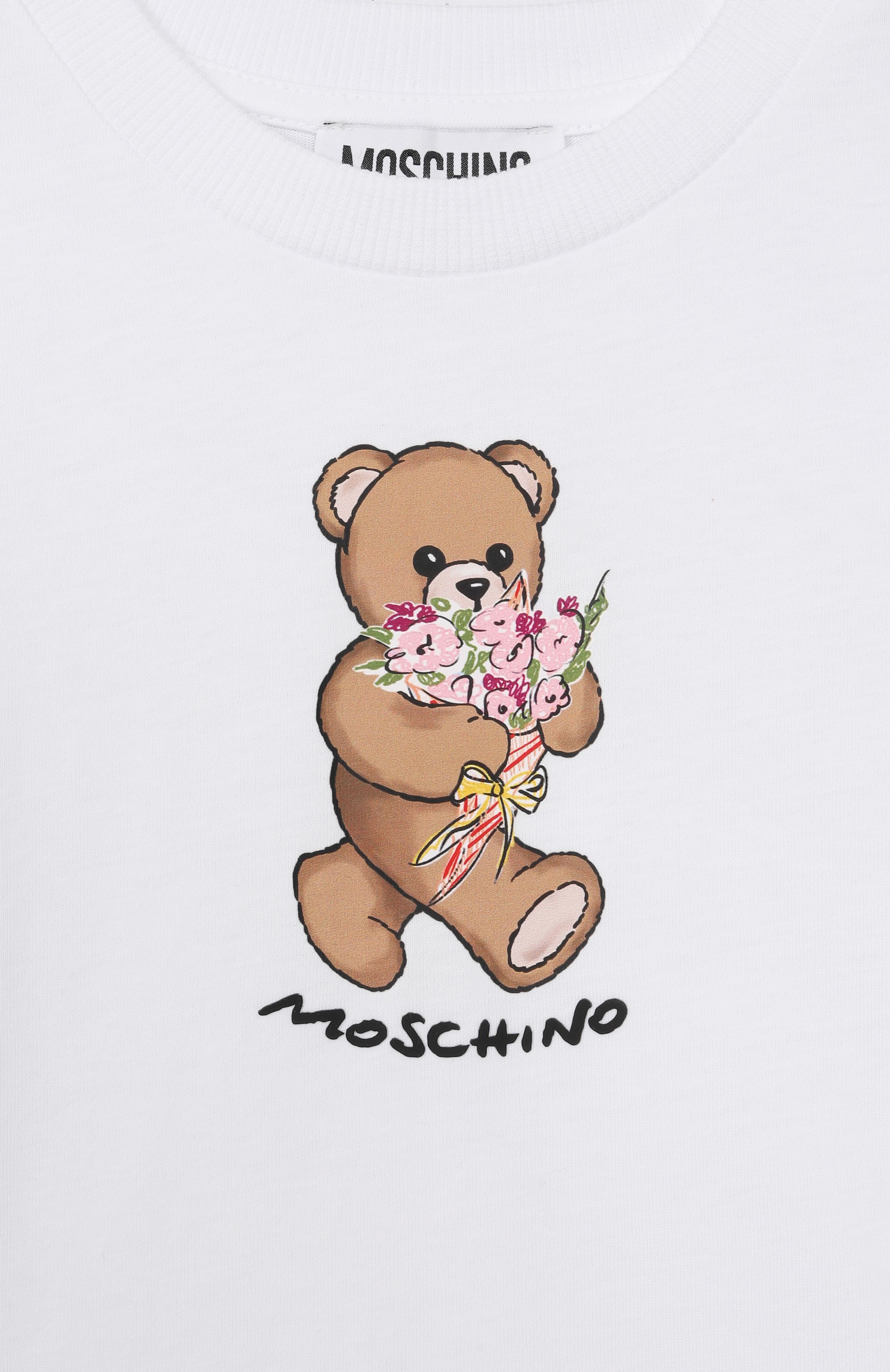 Хлопковая футболка MOSCHINO, арт. HGM06K/LAA02_001, фото 3