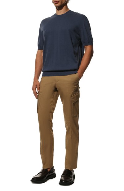 Хлопковые брюки-карго CORNELIANI темно-бежевого цвета по цене 34750 руб., арт. 894L02-2114517/00, фото 2 Хлопковые брюки-карго CORNELIANI, арт. 894L02-2114517/00, фото 2