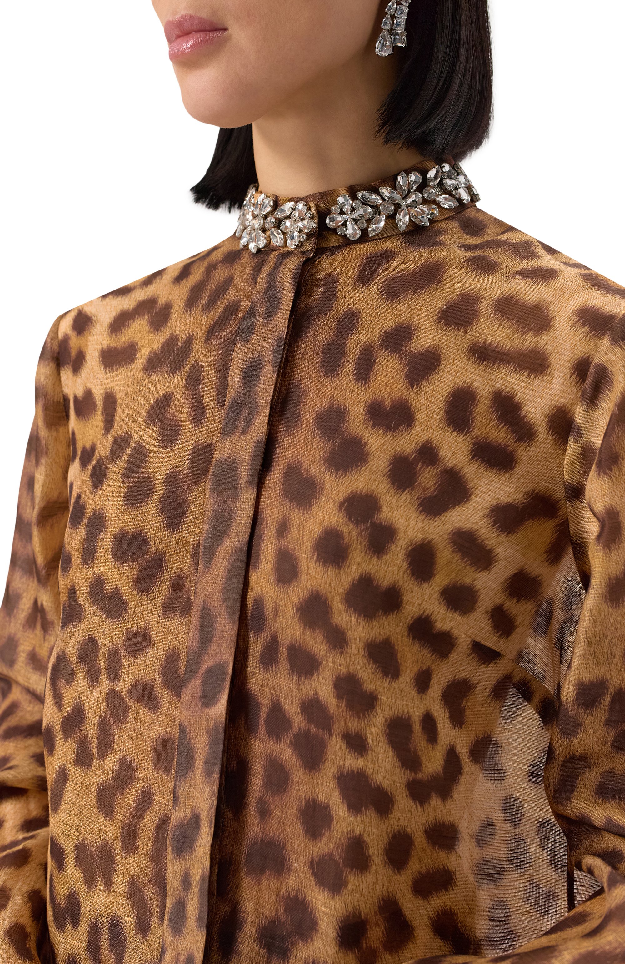 Блузка изо льна и шелка ZIMMERMANN, арт. 2536TR251, фото 5