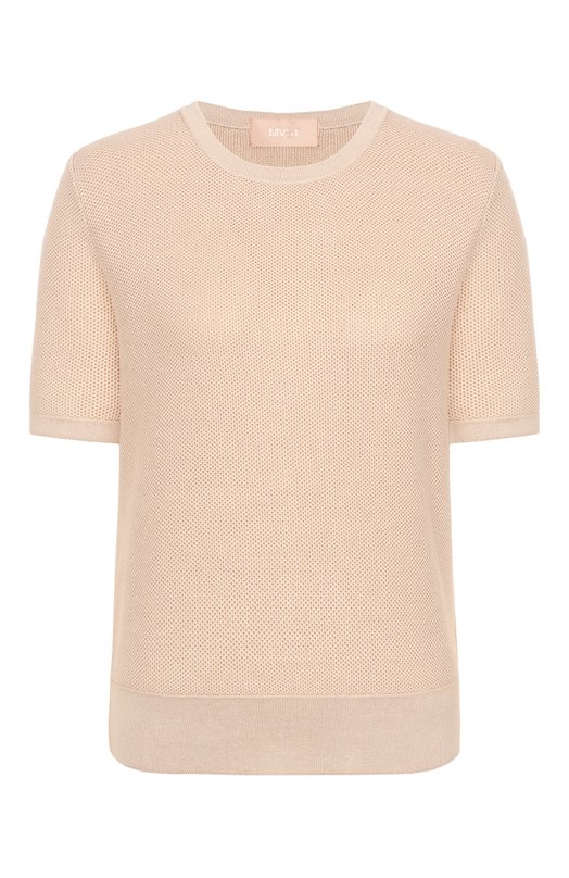 Топ из шелка и хлопка MVST WS61-607MU Бежевый WS61-607MU