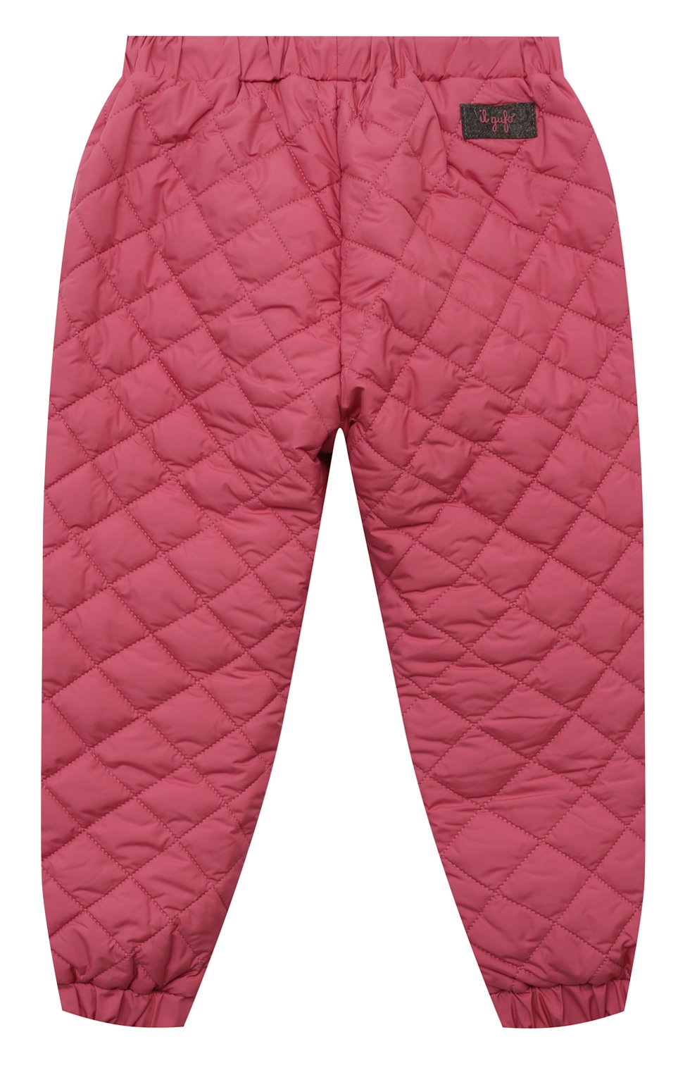 Утепленные джоггеры IL GUFO темно-розового цвета по цене 16350 руб., арт. A24PL340N0106/10A-14A, фото 2 Утепленные джоггеры IL GUFO, арт. A24PL340N0106/10A-14A, фото 2