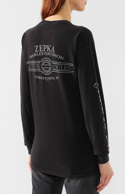 Хлопковый лонгслив ROYAL WORKSHOP, арт. ST0NED TEE FR0NT 0NLY L/S, фото 4