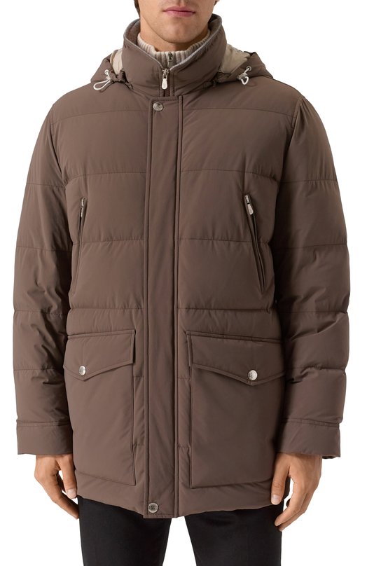 Пуховик Brunello Cucinelli MM4911823 Коричневый  MM4911823 Фото 3