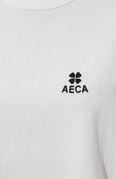 Хлопковая футболка AECA WHITE, арт. AWCMSSBDTTSST010C0, фото 5